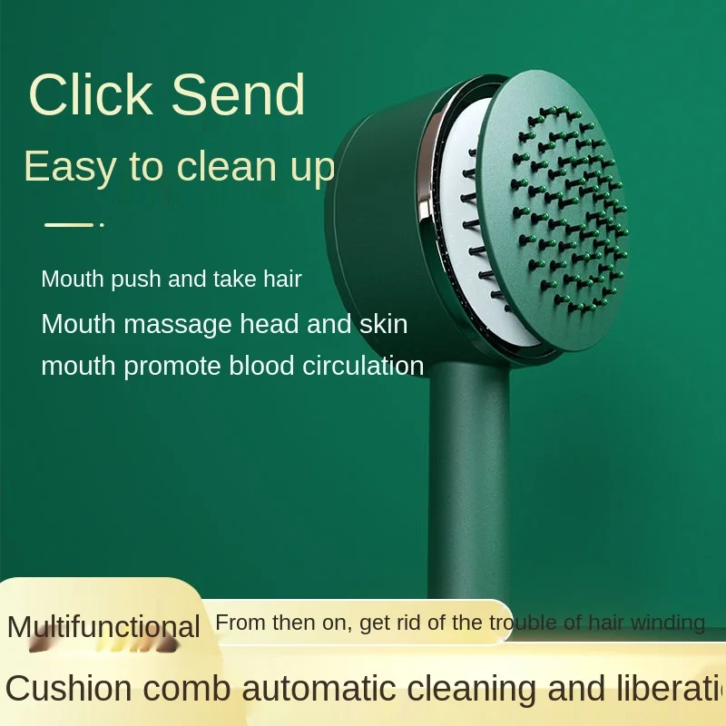 

Hair Cleaning Massage Comb Multifunctional Air Bag Comb Smooth Hair Antistatic Starting Automatic Hair Cleaning Tools Houdehold