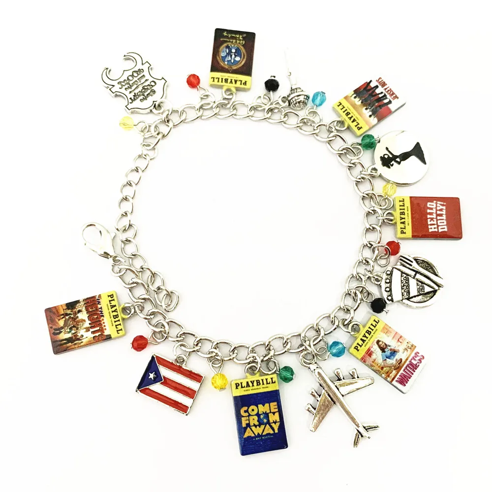 

HBSWUI Broadway Charm poster Bracelet High Quality Metal Jewelry Cosplay Gifts for Woman Girl
