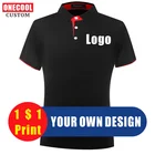 Летняя рубашка-поло для мужчин и женщин, с вышитым логотипом, 8 цветов
