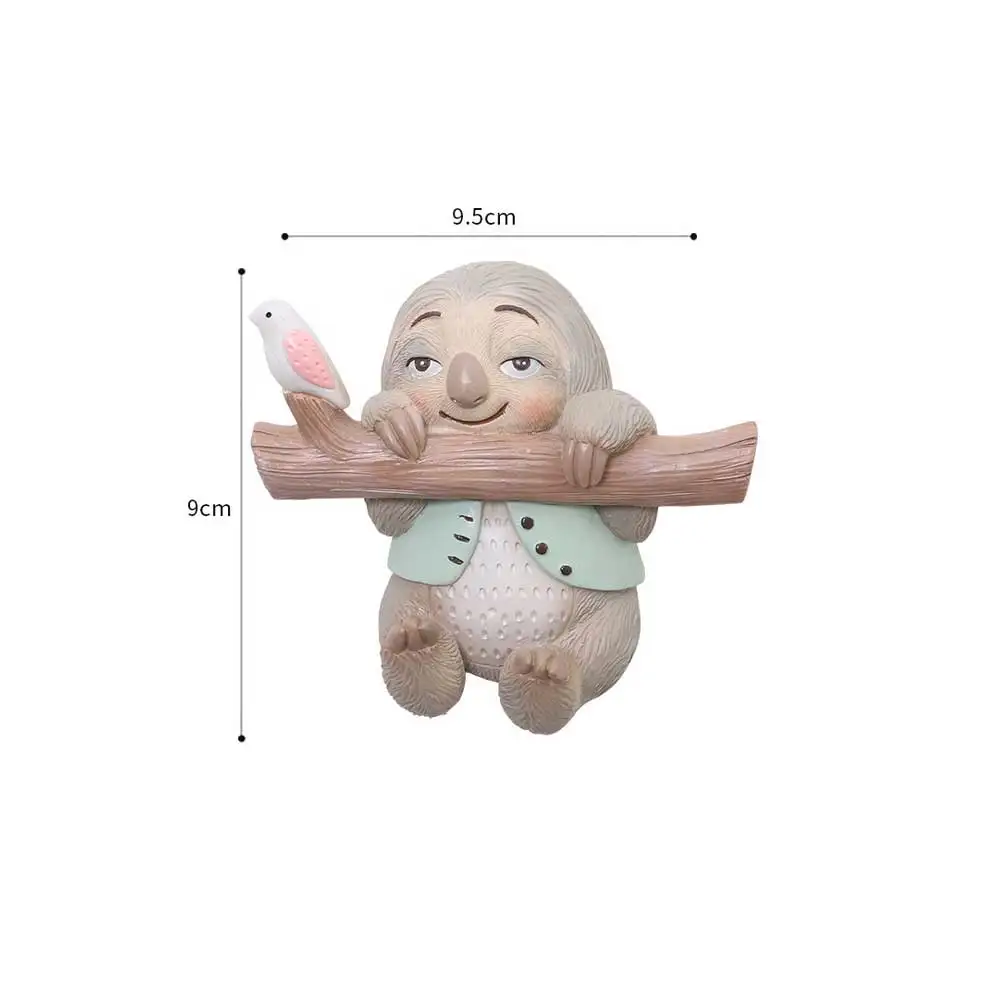 

Wall Hooks Resin Cute 3D Sloth Shape Decorative Hook for Kitchen Plug Keychain