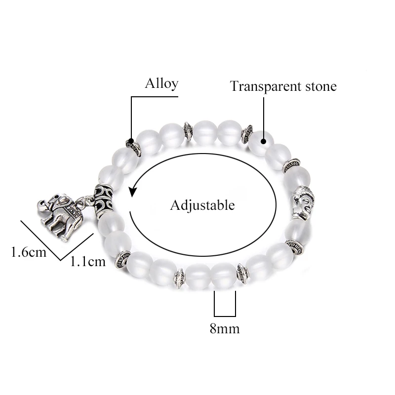 Австрийский Кристалл синтез блестящие бусины из лунного камня браслет для