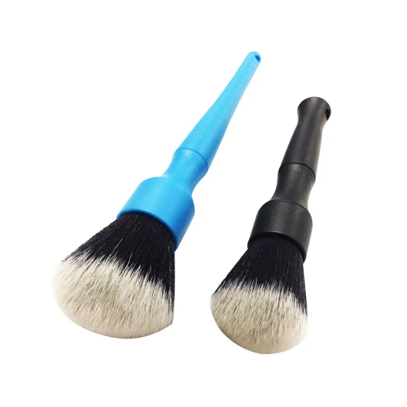 

Ультрамягкая щетка для детейлинга, сверхмягкая щетка для детейлинга салона автомобиля с синтетической щетиной, щетка для тряпки автомобил...