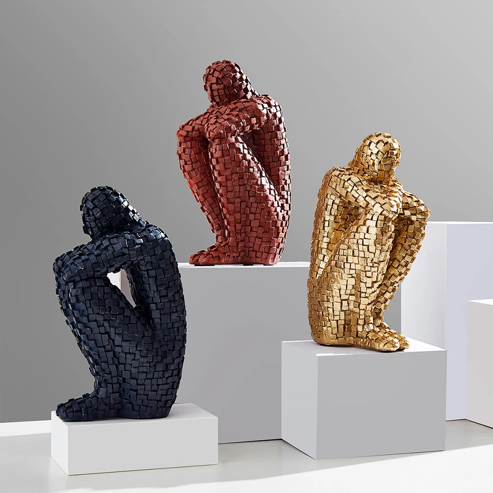 

Декоративная фигурка из смолы, скульптура, современные украшения для дома, рождественские украшения, гостиная, спальня, настольные украшен...