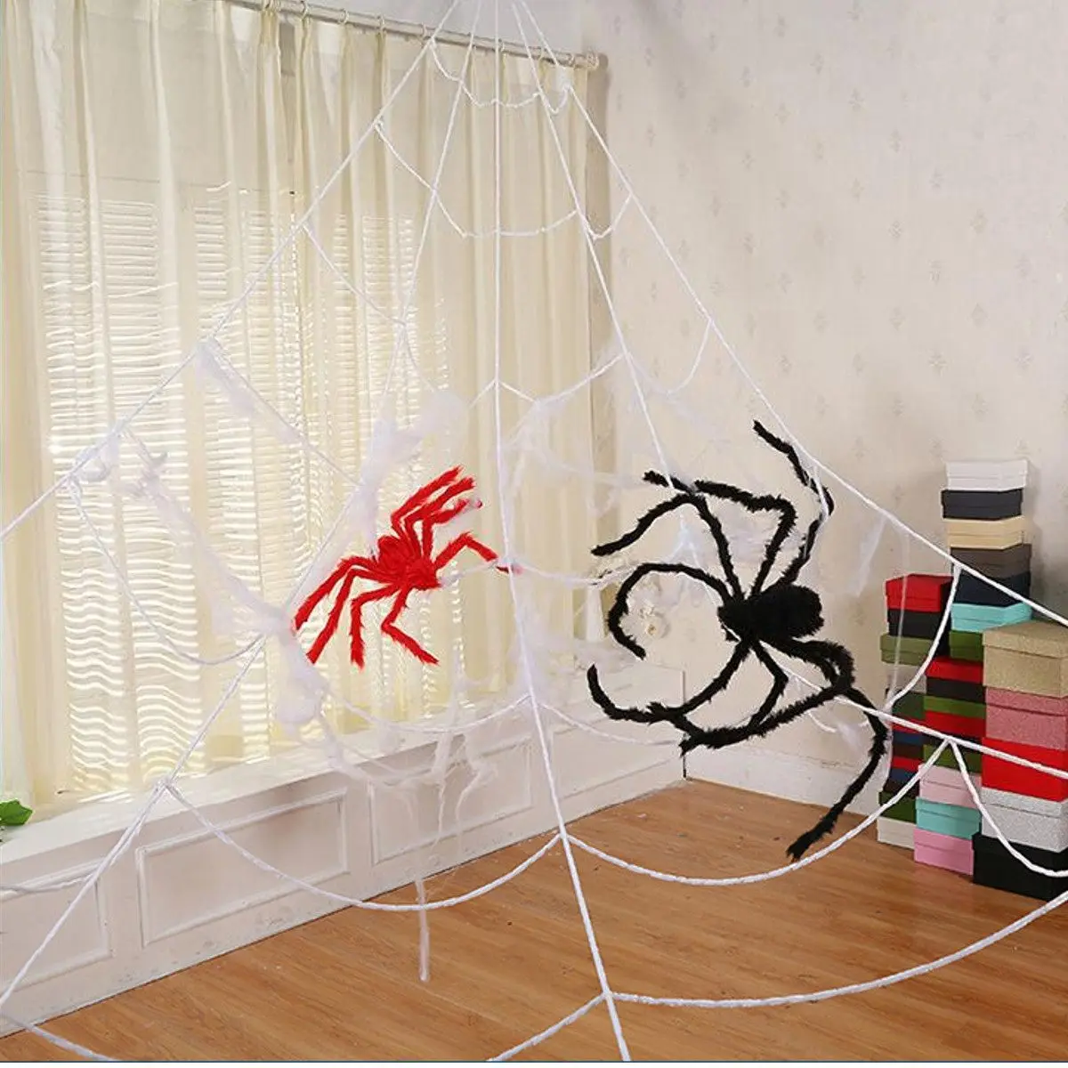 Гигантские эластичные паутины Хэллоуин cobweb-террор вечерние украшения бар дом с привидениями Хэллоуин Пауки веб Хэллоуин Декор