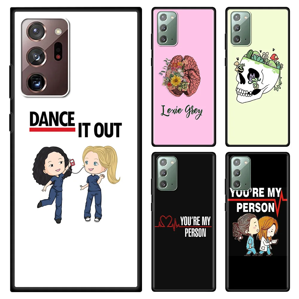 

Grey is Anatomy TV show Phone Case For Samsung Note 20 Ultra 10 Lite Plus 9 8 Shell Black TPU Silicone Cover Capa Fundas Para