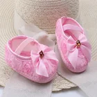 Мягкие туфли для новорожденных девочек 0-18 месяцев, обувь для первых шагов