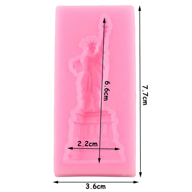 Sugarcraft Statue of Liberty Silicone Molds Cake Decorating Tools Border Fondant Mold Candy Clay Chocolate Gumpaste Moulds | Дом и сад