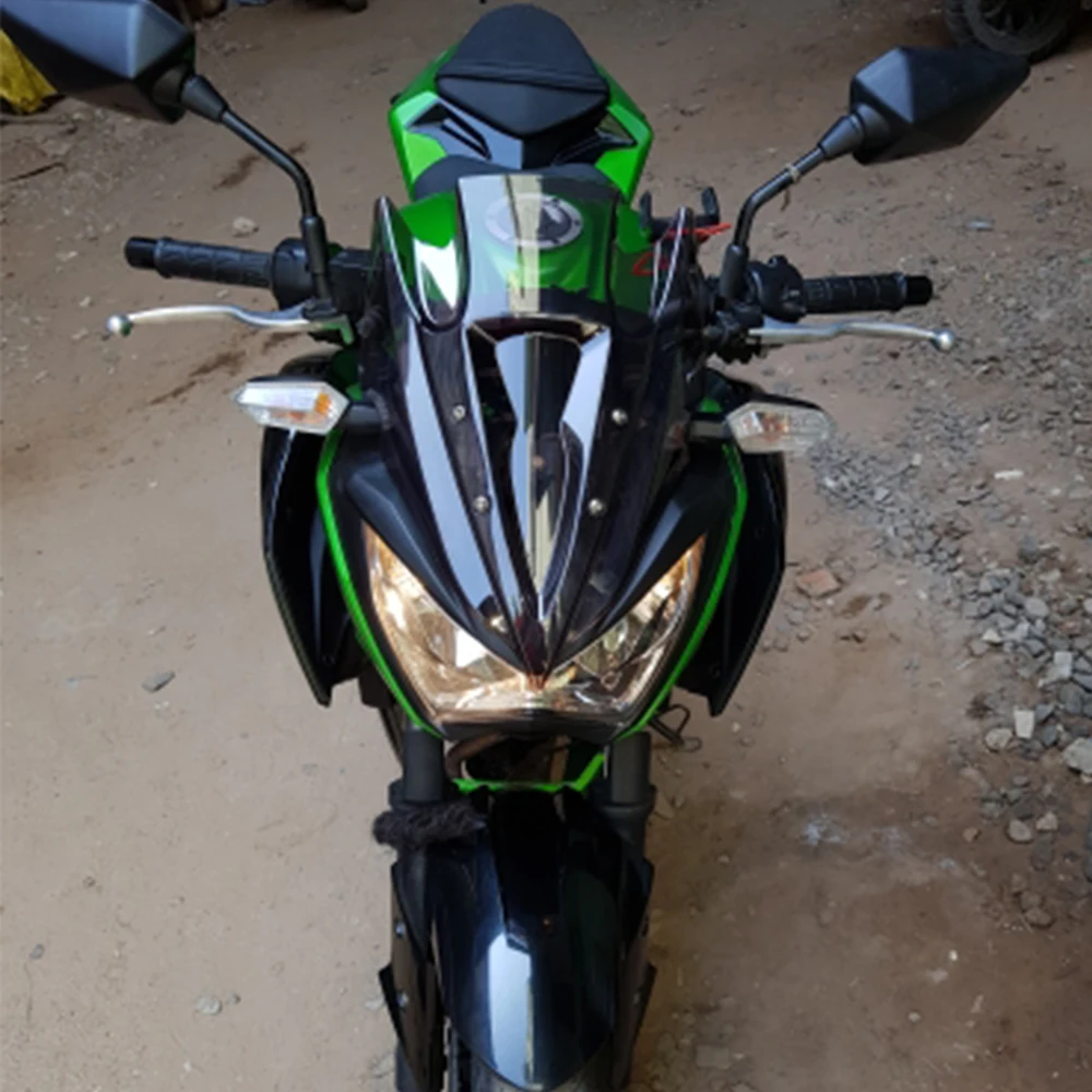 Ветровой экран на лобовое стекло мотоцикла для Kawasaki 2013 2014 2015 2016 2017 Z250 Z300