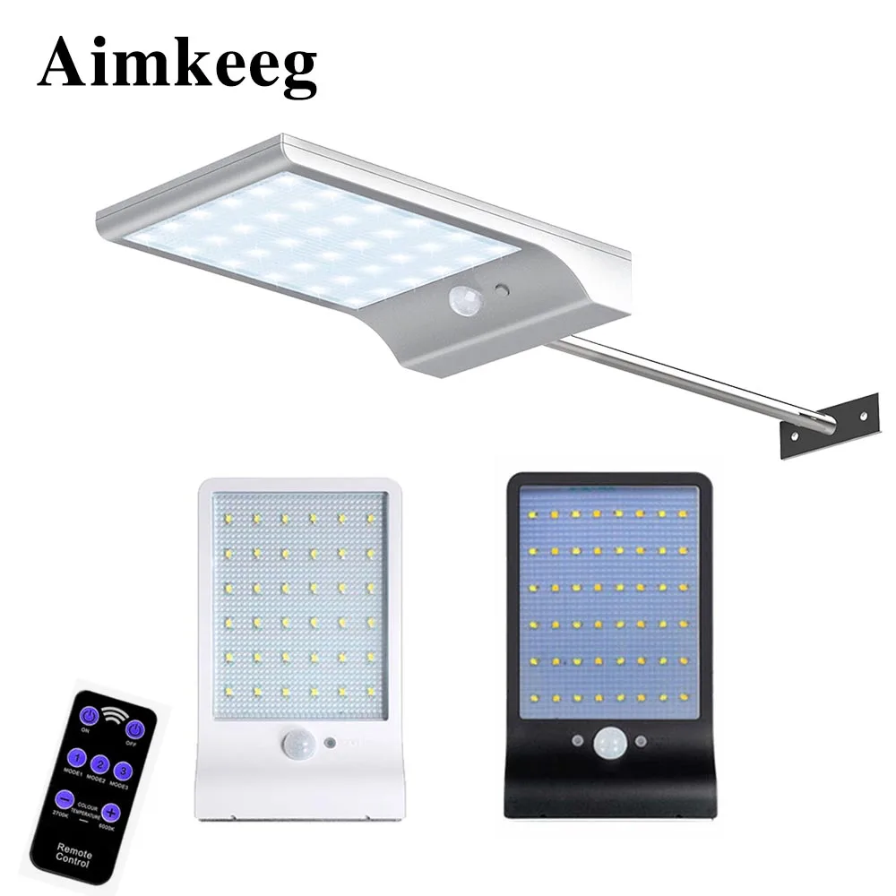 Настенный светильник с пассивным ИК датчиком движения 36/48 светодиодов