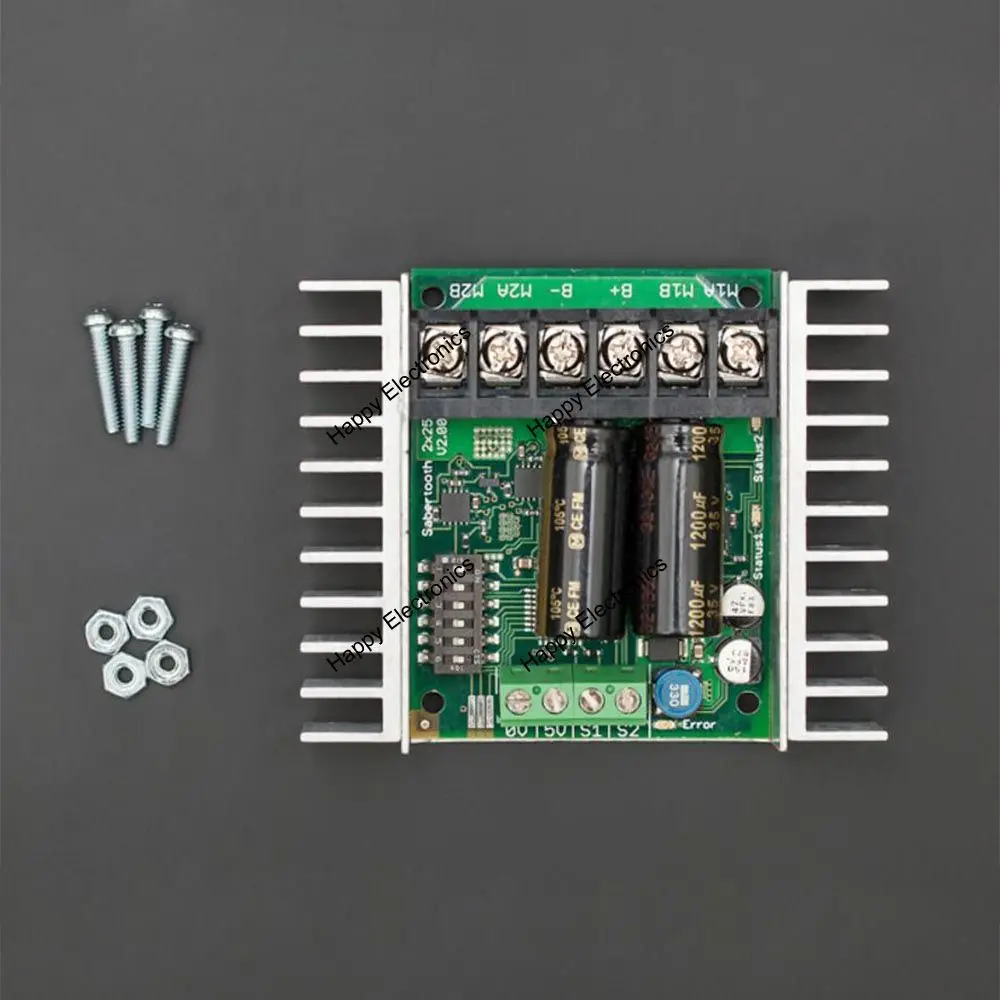 Sabertooth Dual 25A DC контроллер двигателя 6~ 24 В синхронный регенеративный тепловой+ защита от перегрузки по току для мощного робота