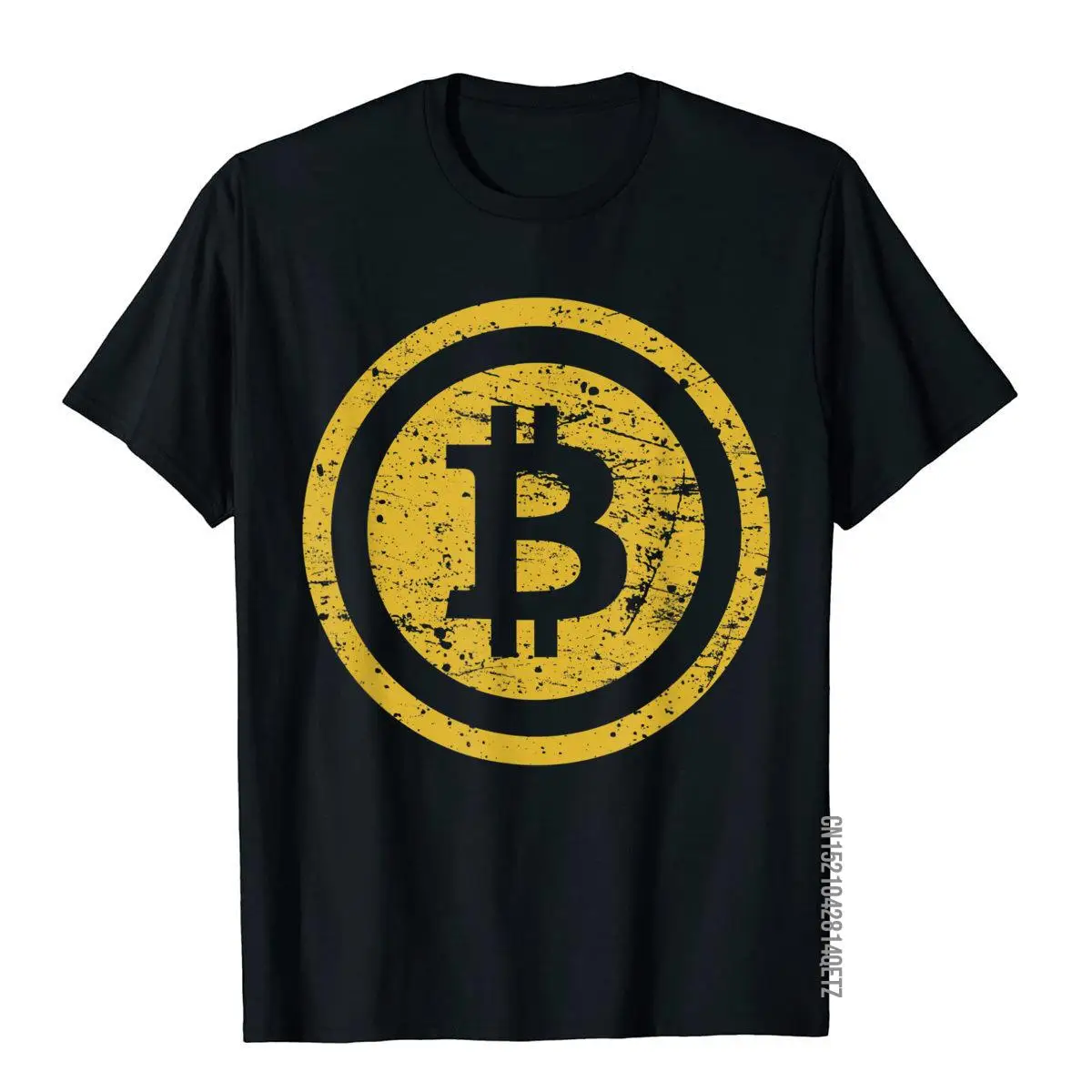 

Винтажная крутая футболка с логотипом биткоина, золотая, HODL, криптовалюта, семейная футболка в стиле хип-хоп, Хлопковая мужская футболка ...