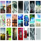 Комн Животные арт двери Стикеры обезьяна дети Спальня декоративные виниловые обои корка и гардеробным дверным декоративная наклейка с ландшафтом