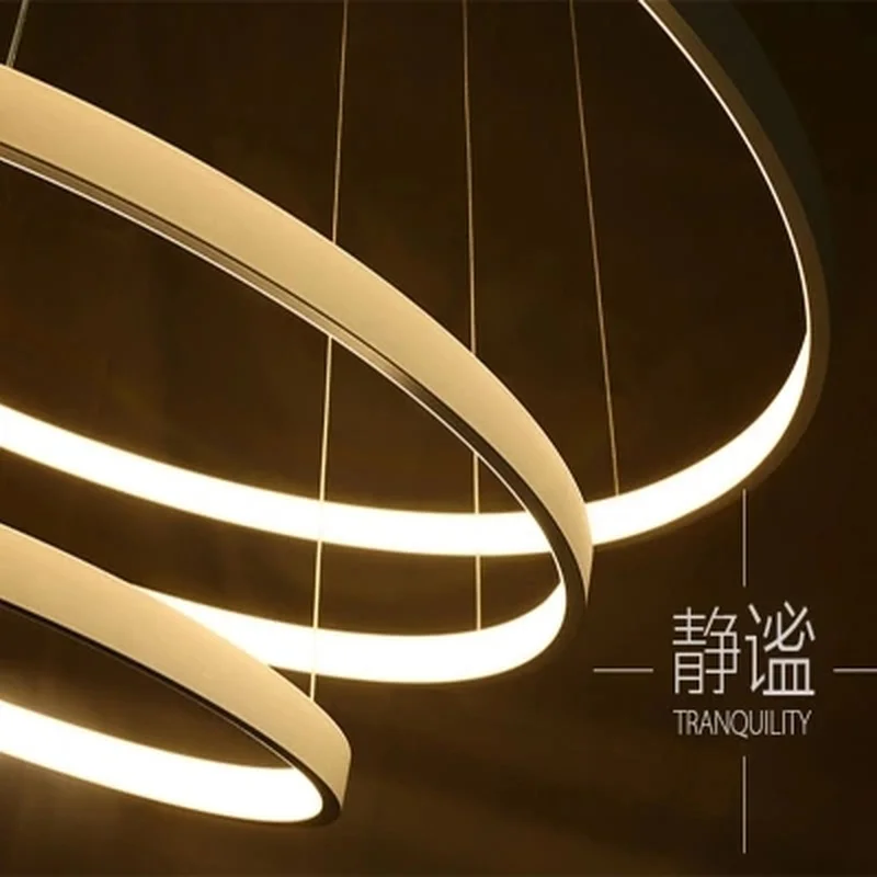 Черный/белый цвет современные подвесные светильники для гостиной столовой 4/3/2/1