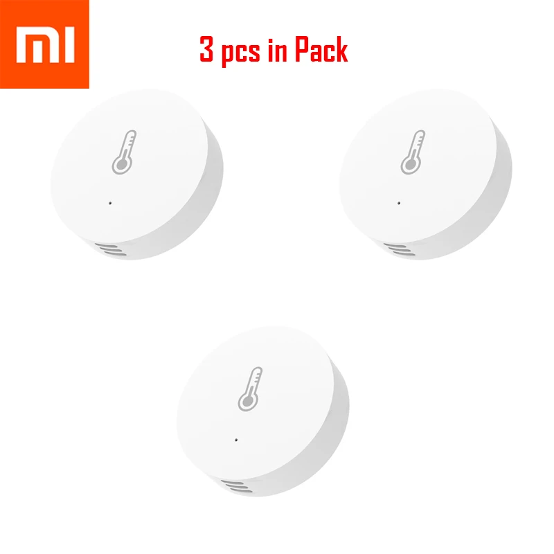 3pcs Xiao mi датчик температуры Hu mi dity Zigbee Беспроводной интеллектуальный mi ni детектор окружающей среды для Smart mi Home приложение управления - Color: 3pcs