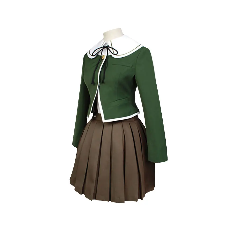 Reenecho Danganronpa Chihiro Fujisaki Косплей парики куртка рубашка юбка набор Monokuma плюшевая