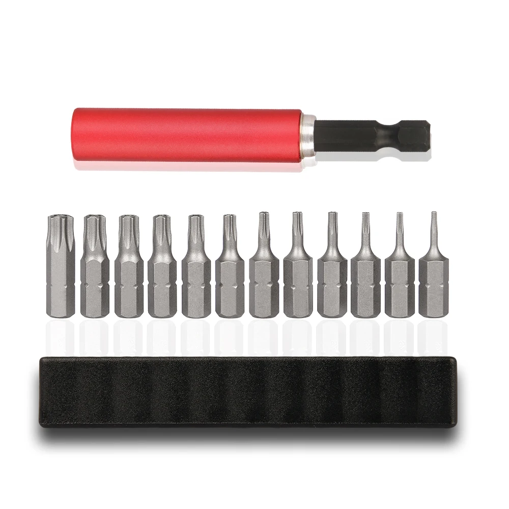

13pcs/set Torx Screwdriver Bit Set with Extension Holder Magnetic Telescopic Screwdriver Hand Repair Tool