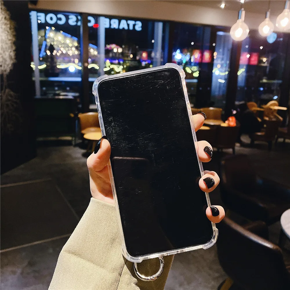 Роскошные блестящие чехлы для телефонов с ремешком на запястье iPhone 11 Pro X XS Max XR