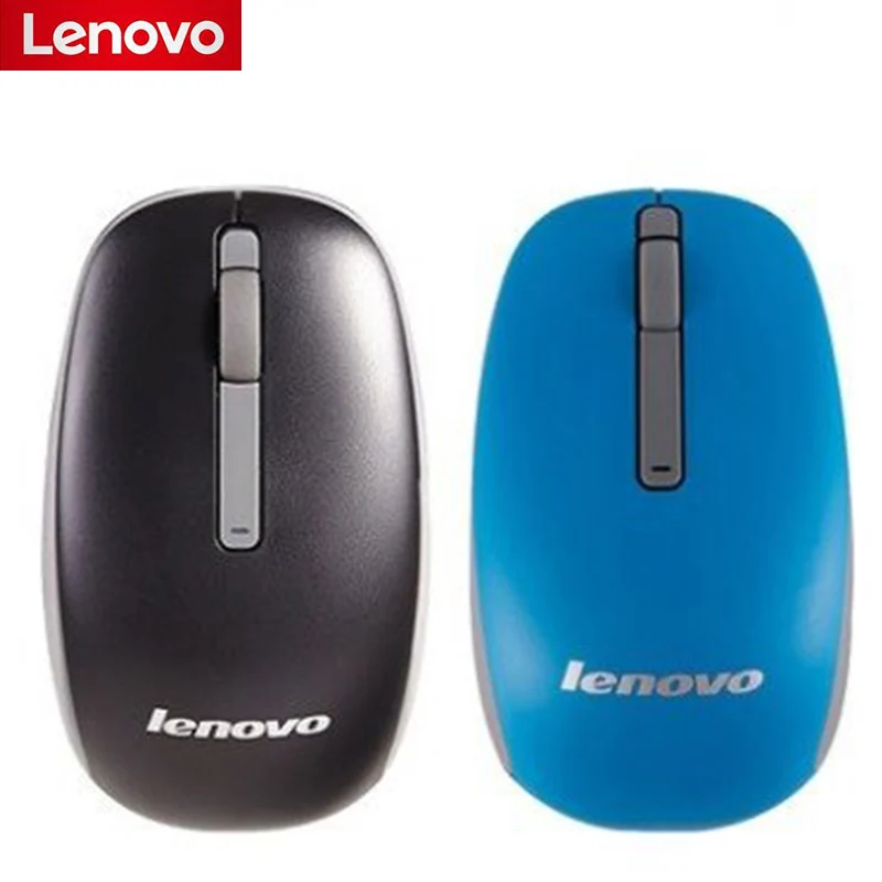 Беспроводная мышь Lenovo N100 2 4 ГГц настольный USB компьютер мини для ноутбука черный