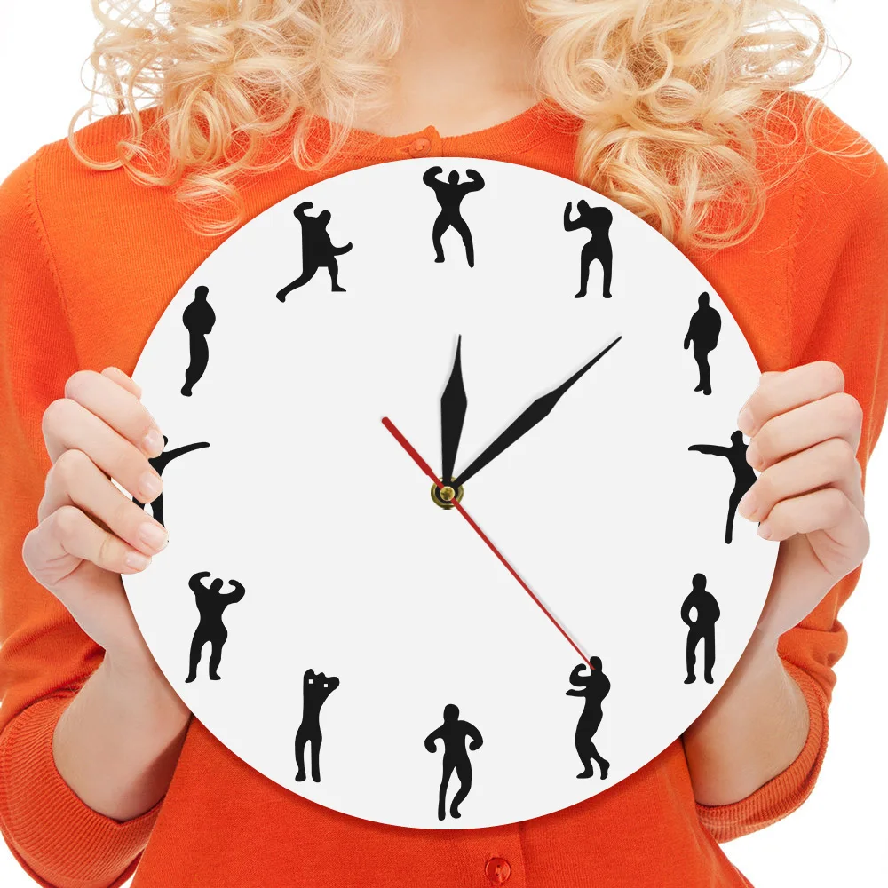 Настенные часы для тренажерного зала прекрасный Настенный декор тренировок