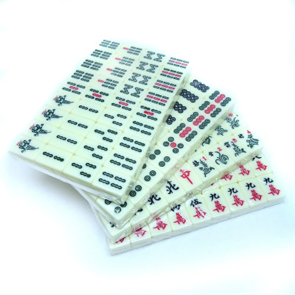 144 Плитки маджонг комплект 20 мм Забавный в традиционном китайском стиле