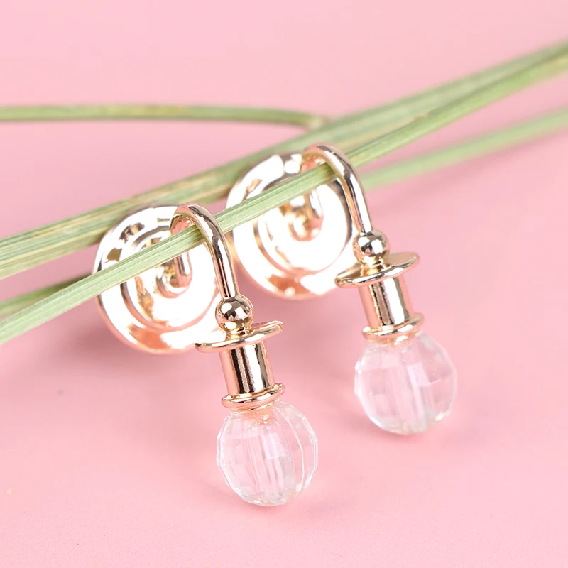 

2PCS 1/12 DollHouse Accessories Metal Dollhouse Wall Light Lamp Model Decoration