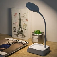 new table lamps bendable led eye protection reading lamp rechargeable table lamp with phone holder stand for dropshipping