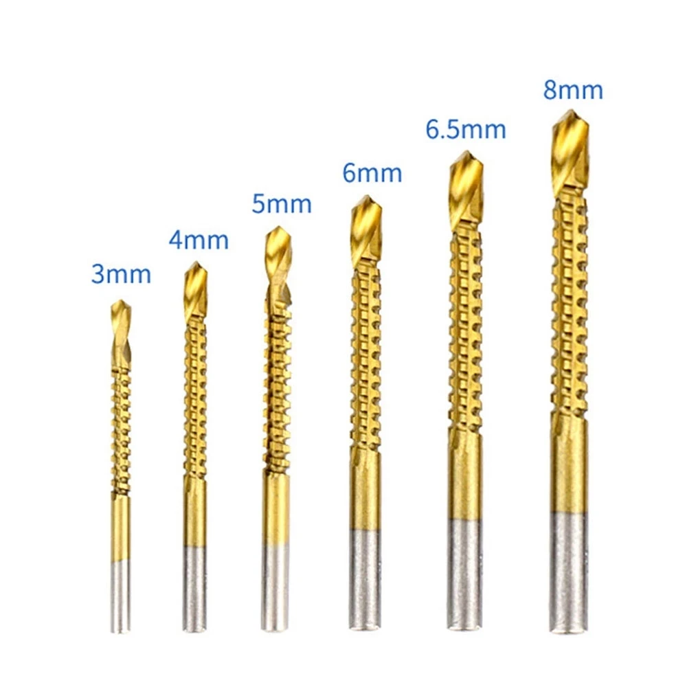 Набор кобальтовых сверл комплект из 6 насадок для спирального винта метрические