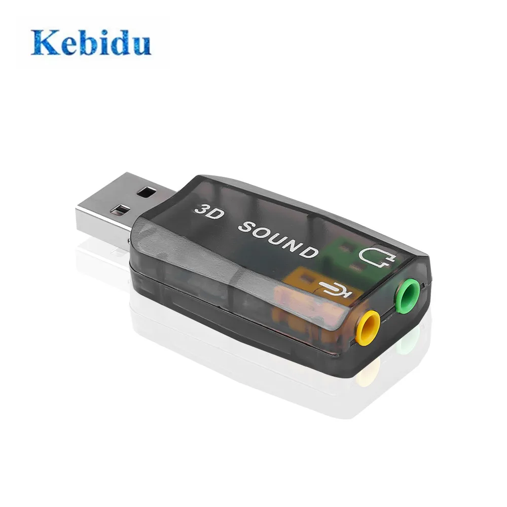 Внешний мини-Usb на 3 5 мм микрофон для наушников стерео гарнитура 3d Звуковая карта