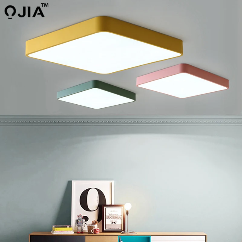 Потолочные светильники Macaron пять высота в прямоугольной форме освещение