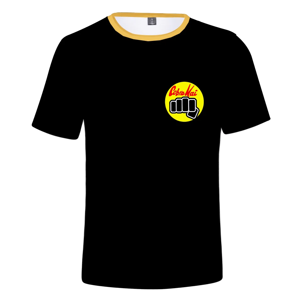 

Fashion 3D Cobra Kai Black T-shirt Men Women Tees Summer Kids t shirts Casual Harajuku Boys Girls Hip Hop t-shirt Tops