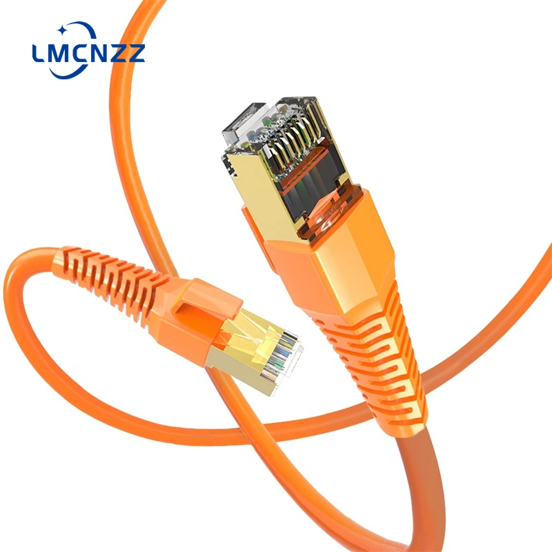 

Ethernet Cable CAT8 40Gbps 2000MHz CAT 8 Networking Double Shielded Category Line Internet Lan Cord for Laptops PS4 Router RJ45
