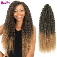 afro kinky curly hair braid crochet braiding hair extensions 20 inch marly hair for black women ombre brown bug hair expo city