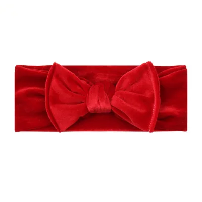 

2020 New Velvet Headband Hair Bows Spring Wide Warm Hair Bands DIY Hair Accessories For Girls Bow Headwrap Party