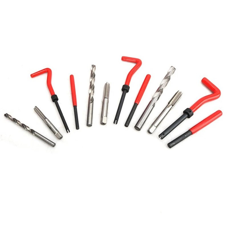 

88 Pcs Stripped Thread Rethread Recoil Repair Kit Metric M6 M8 M10 Thread Repair Kit Rethreading Screw Tool