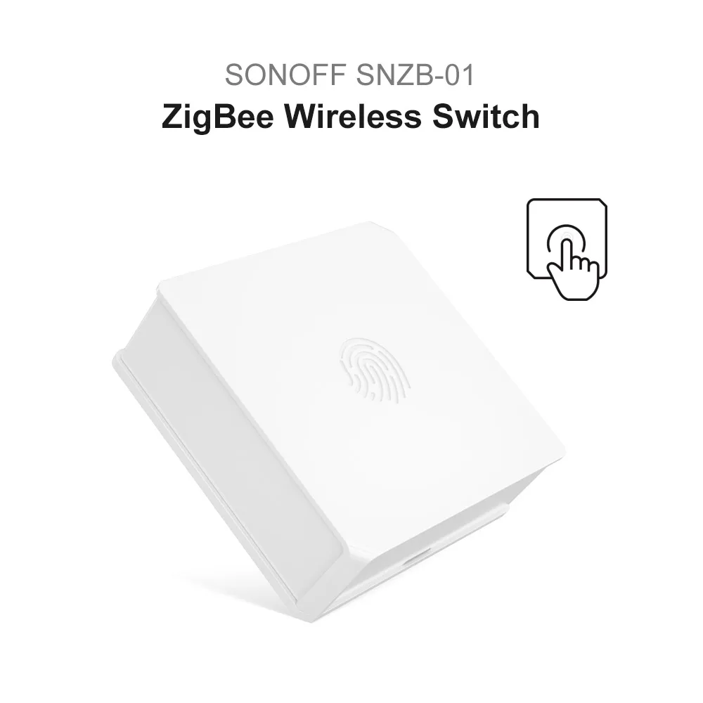 Беспроводной коммутатор SONOFF SNZB-01 Zigbee для умного дома уведомление о низком заряде