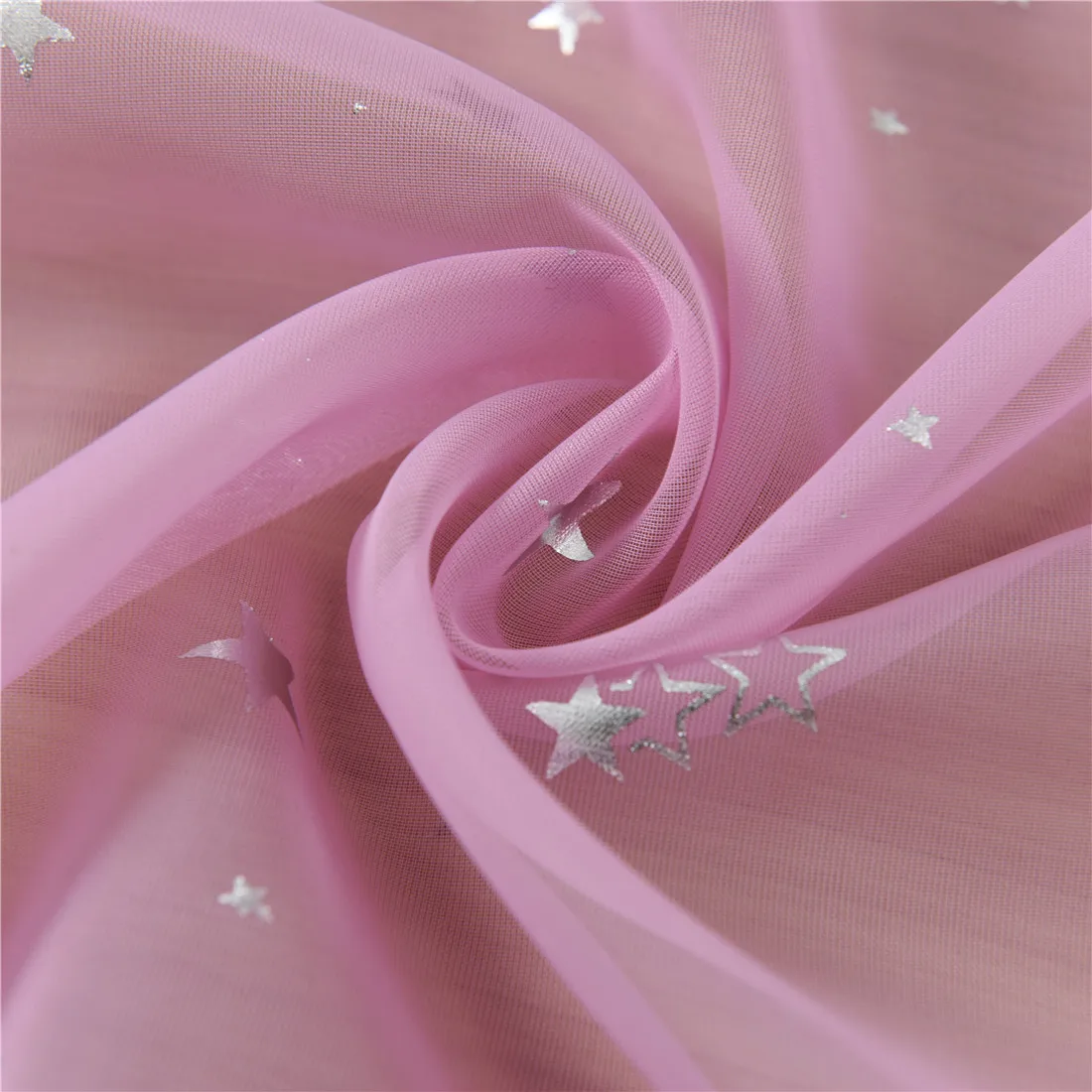 pink star tulle Розовая Блестящая серебряная звезда, тюль, занавески для гостиной, одноцветная готовая занавеска, занавески на окно, отвесные занавески для спальни 123& 30 - Цвет: pink star tulle
