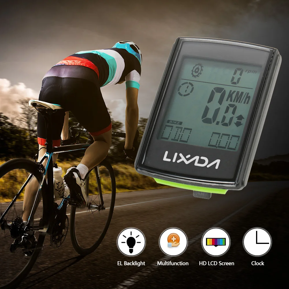 Wireless Cycling Bicycle Computer Bike Multi-Function LED Display Waterproof Odometer Speedometer Cadence LCD | Спорт и развлечения