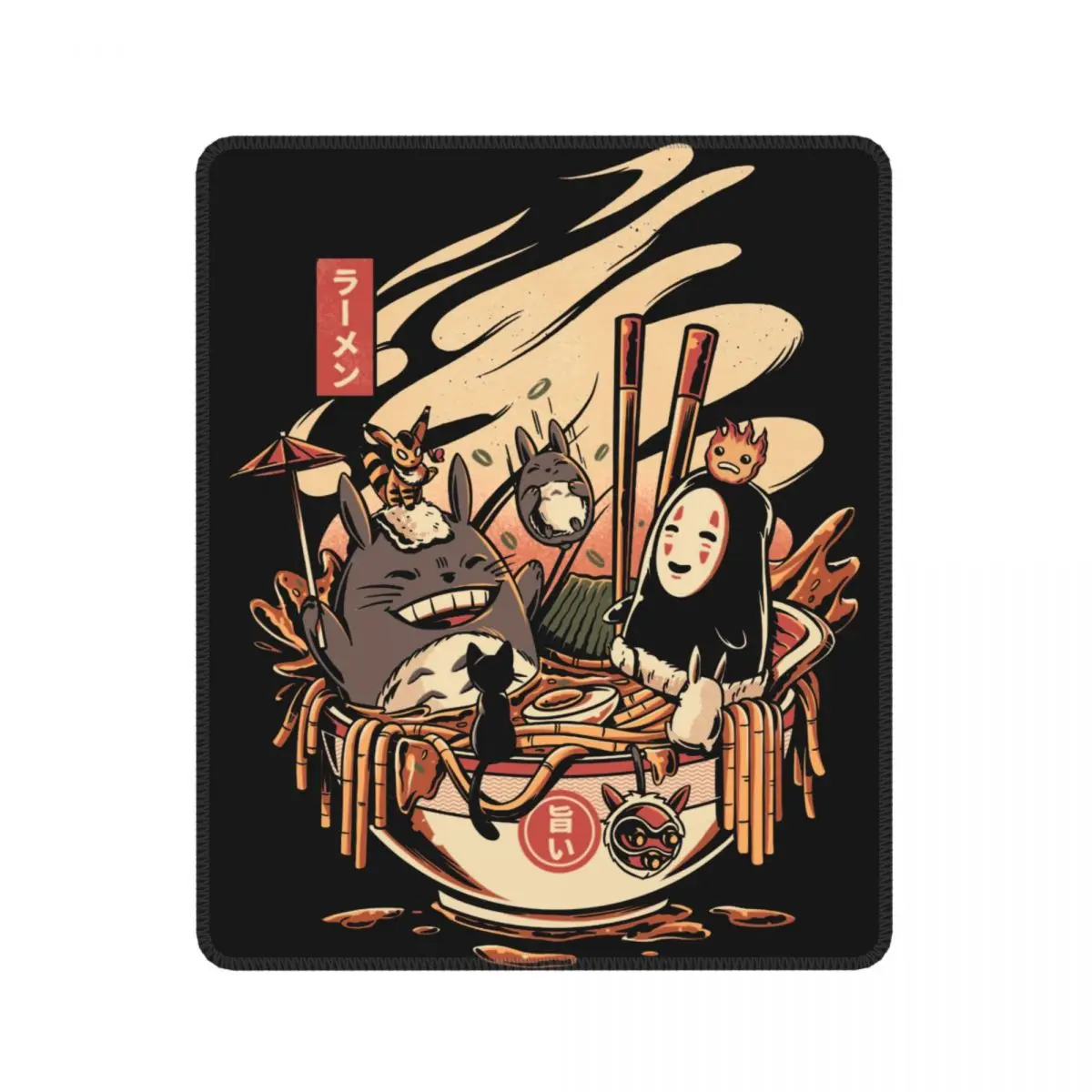 Резиновый компьютерный коврик для мыши Ramen Pool Party Gaming Mouse Pad Japanese Harajuku Miyazaki Hayao Totoro Antislip Soft Mat Rubber Computer Keyboard Desk on.
