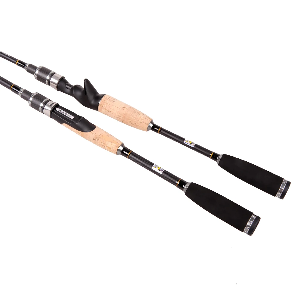 1.8m 2 Section Spinning Lure Rods 3 Tips UL L ML Power Casting Fishing Rod Carbon Ultralight Fishing Tackle with Rod Bag enlarge