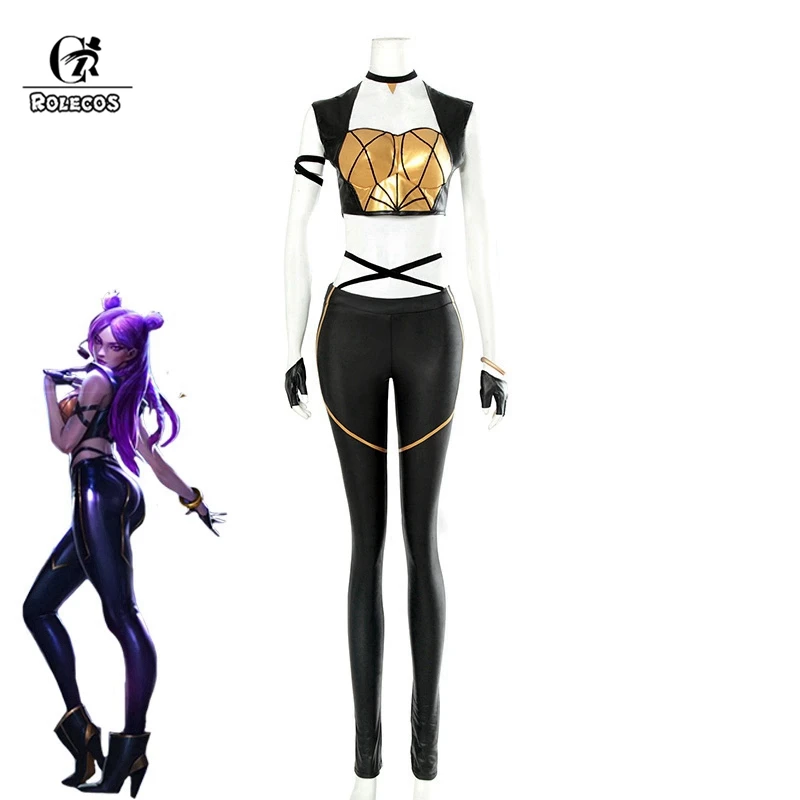 

Костюм KDA ROLECOS LOL для косплея KDA Kaisa, костюм для косплея Kaisa, наряд Kaisa Fullsets, K/DA Group, персонаж LOL, Cos с перчатками