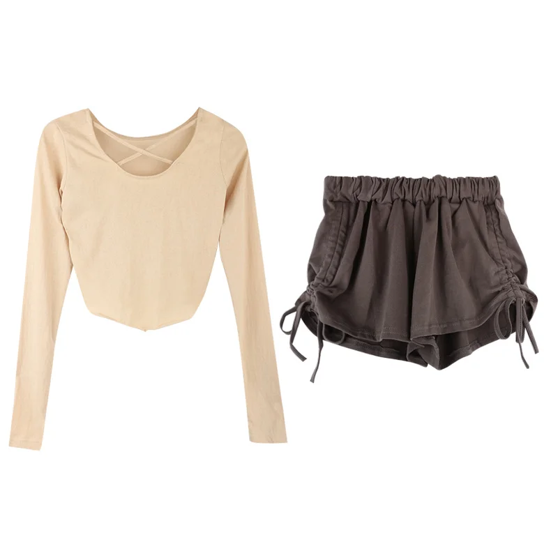 Дизайнерские шорты штаны популярный костюм для девочек Солнцезащитный Топ