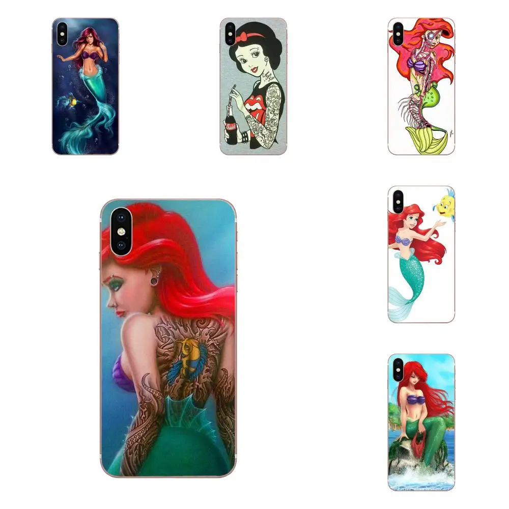 Татуировка Русалочка Ариэль для Huawei Nova 2 V20 Y3II Y5 Y5II Y6 Y6II Y7 Y9 G8 G9 GR3 GR5 GX8 Prime 2018