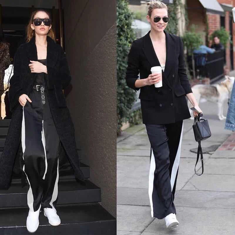 Imliy Bela повседневные расклешенные брюки для женщин с высокой талией панельные