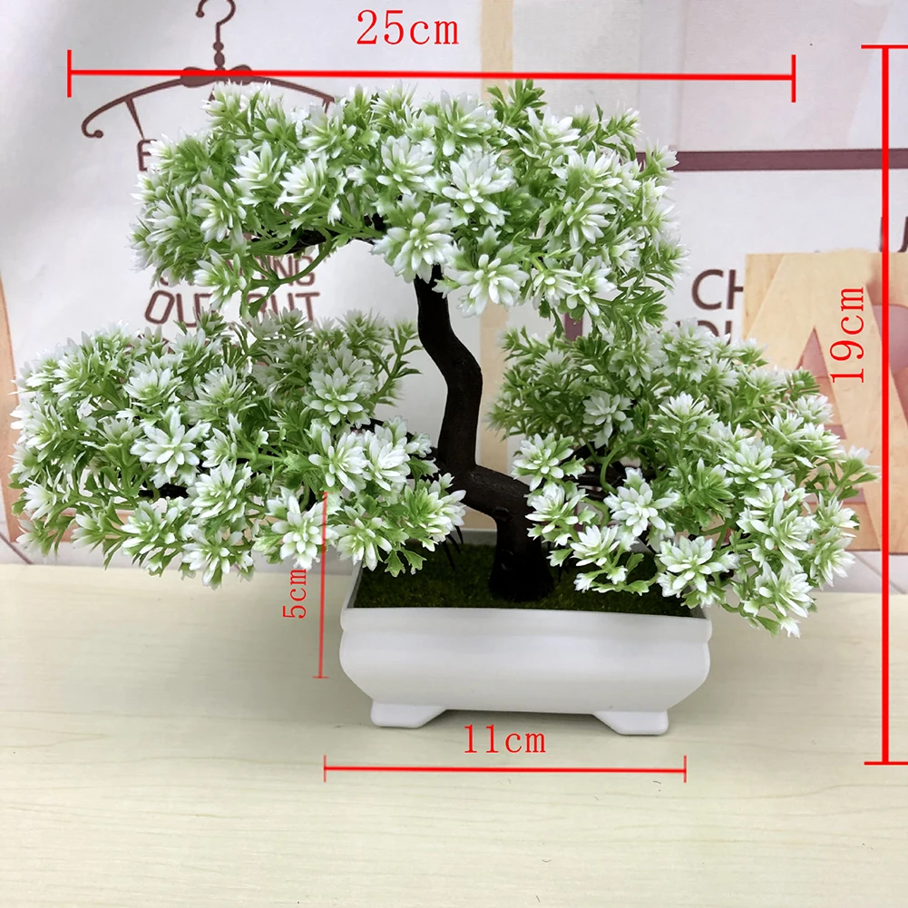Artificial Pine Tree Plants Fake Green Bonsai Plant Guest Greeting Wedding Office Flower Home Decor Party Supplies | Дом и сад