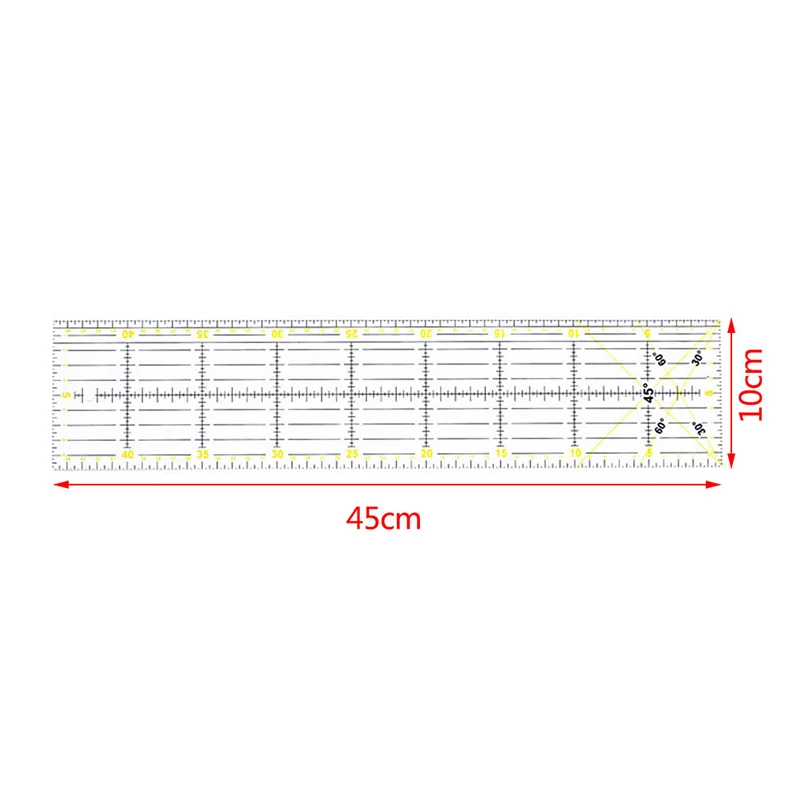 

45cm Sewing Tailor Ruler Patchwork Feet Tailor Yardstick Cutting Quilting DIY Sewing Accessories