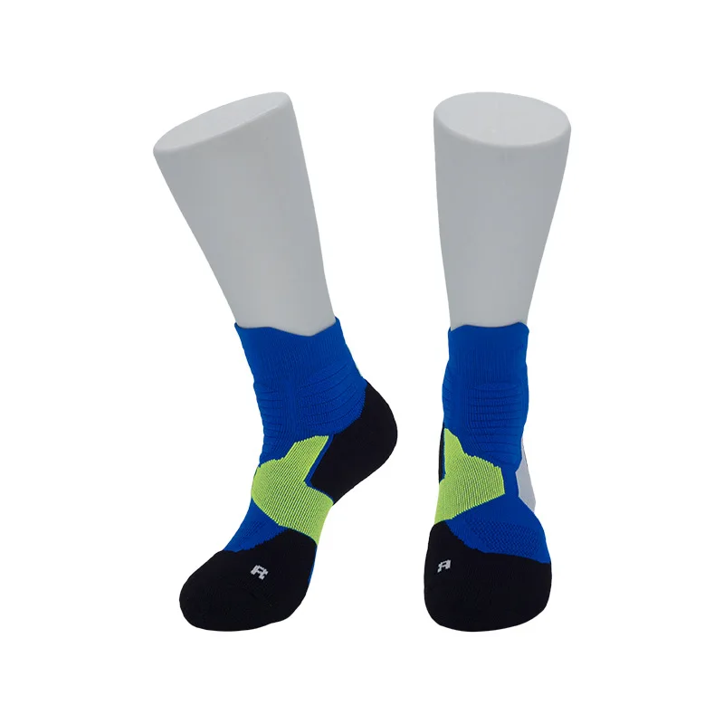 

Мужские толстые носки для баскетбола с махровой подошвой, Нескользящие износостойкие спортивные носки средней длины из хлопка, амортизирующие тренировочные носки SKH021