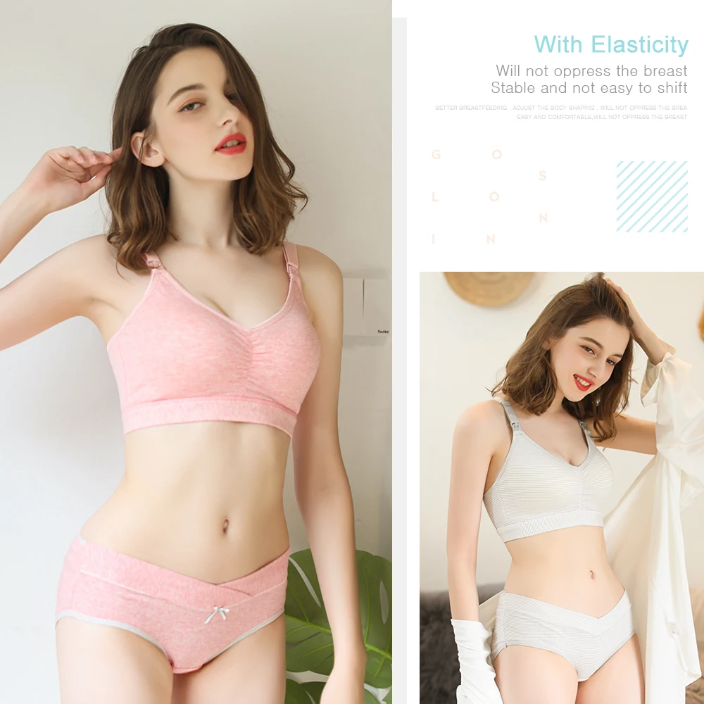 Одежда для беременных Бюстгальтер кормления хлопок и кормящих женщин без