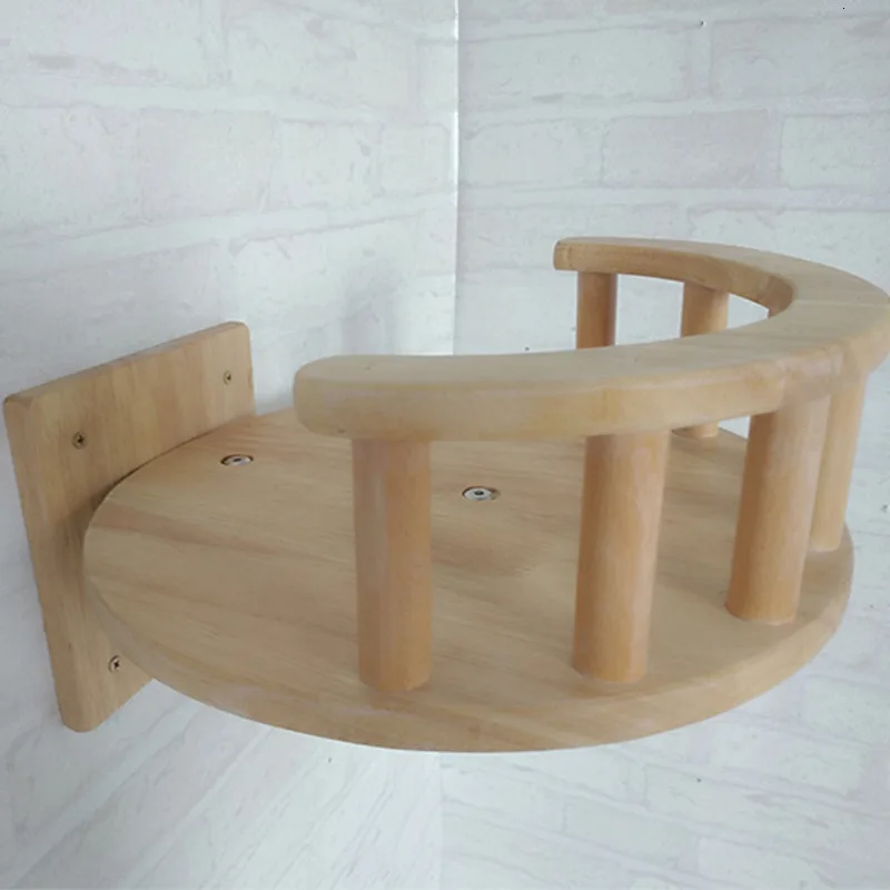 Кошка деревянная прыгающая рама настенная скалолазальная платформа для котенка