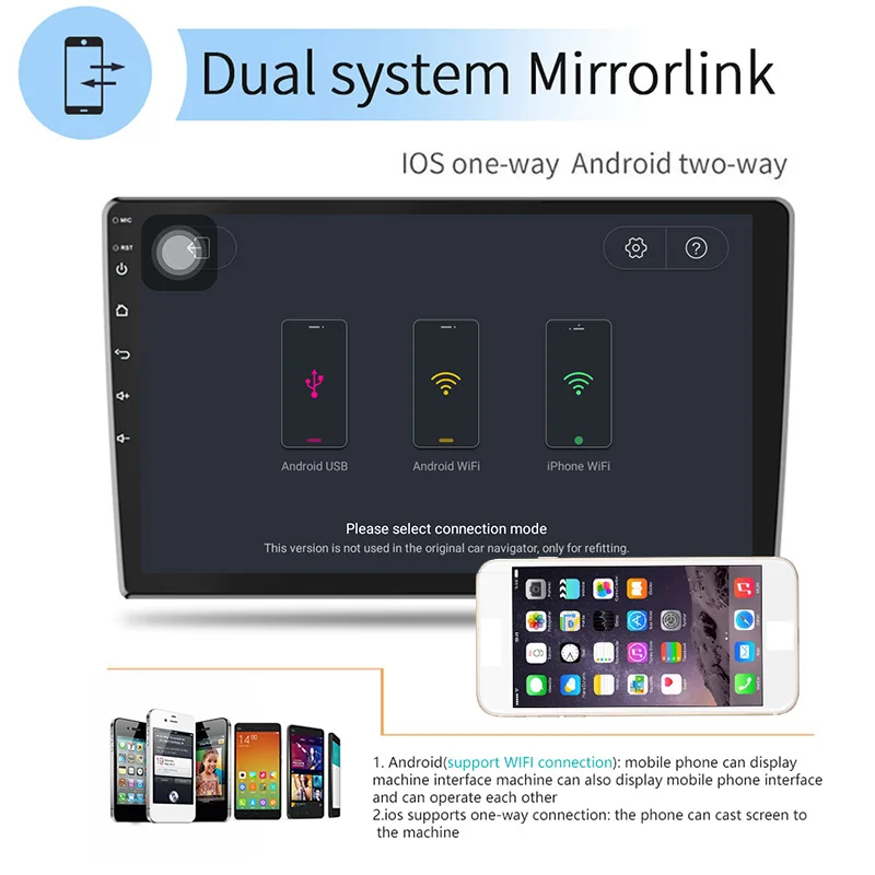 Автомагнитола 2 ГБ + 32 2din Android 8 1 RDS для 9/10 дюймов универсальный со сменным dvd