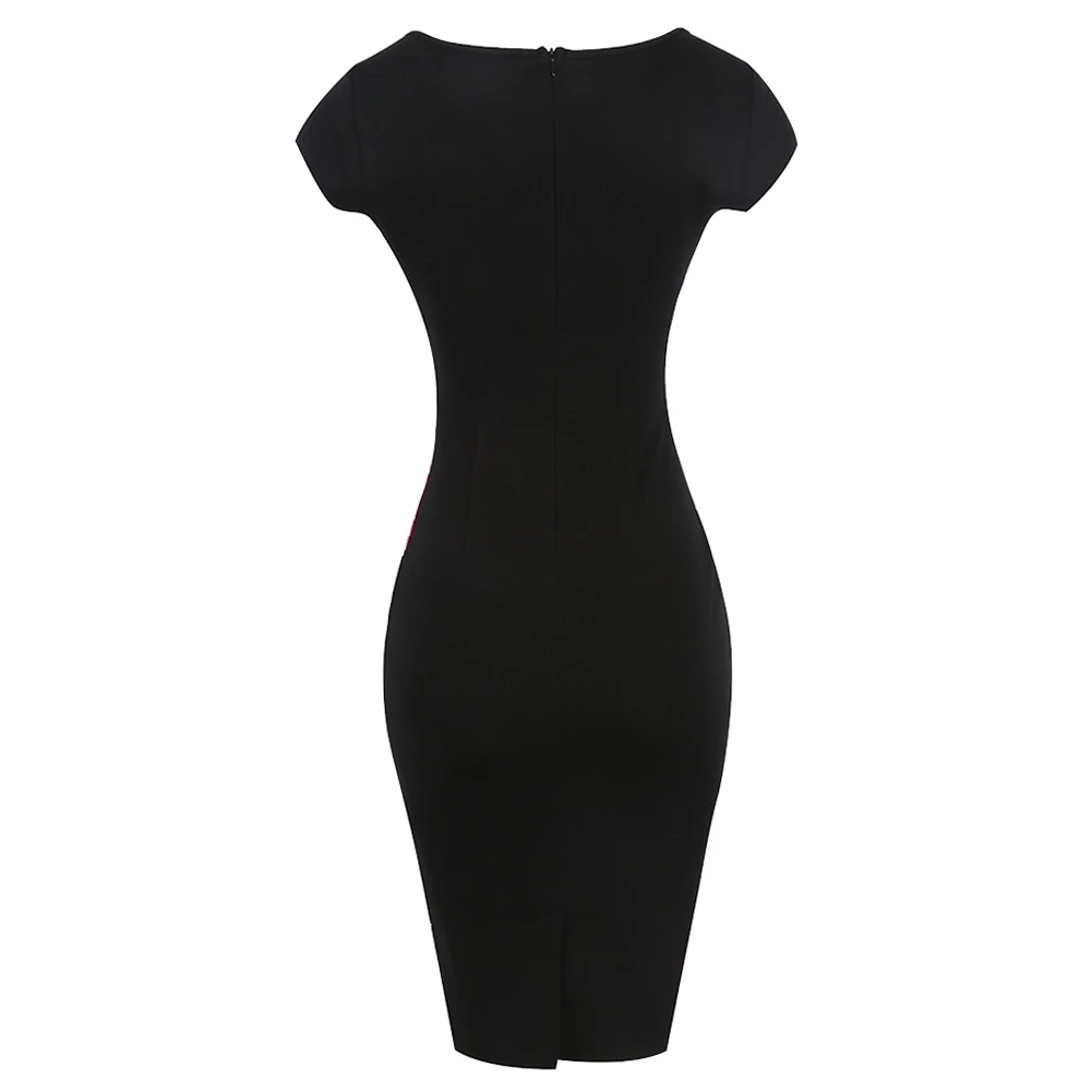 Женское облегающее платье миди без рукавов с цветочным принтом|Женские платья| |